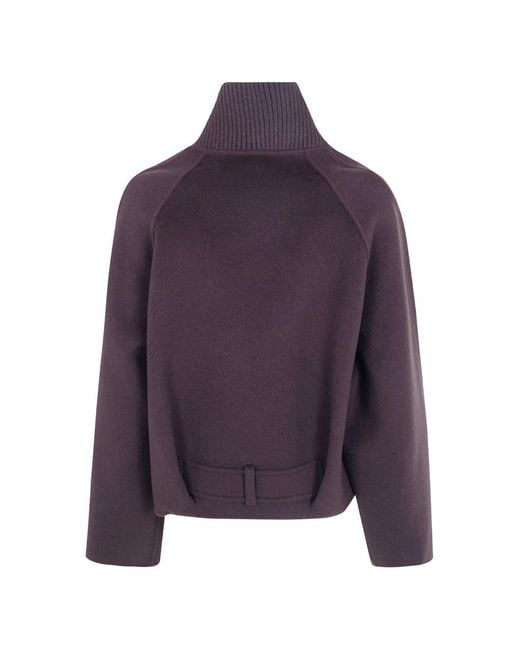 Seventy Purple Dark Polyester Coat