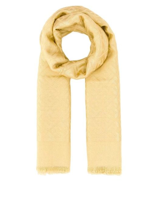 Fendi Yellow Scialle Ff