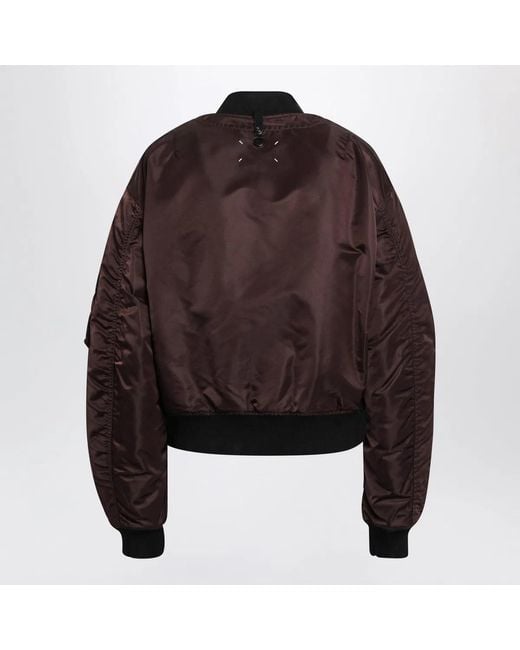 Maison Margiela Brown Reversible Bomber Jacket