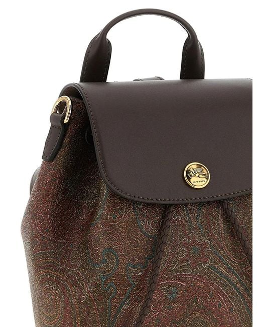 Etro Brown Essential' Small Backpack