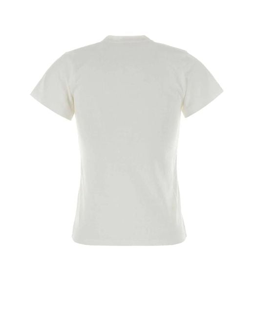 The Row White Cotton Duca T-Shirt