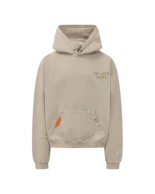 GALLERY DEPT. Natural "Gd" Paint Logo Hoodie for men