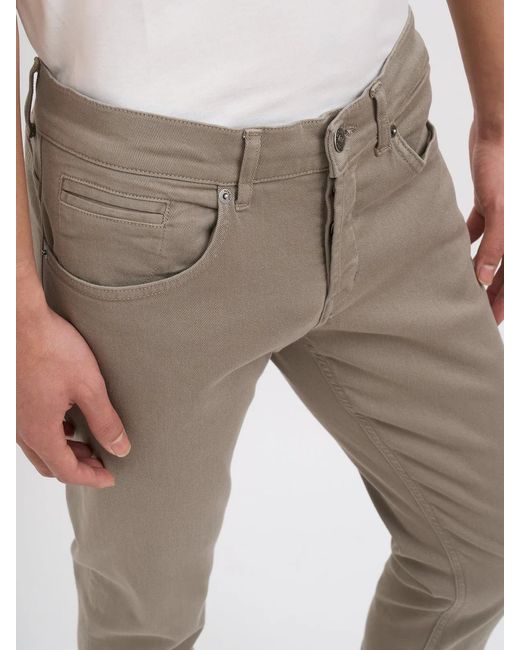 Dondup Gray Denim Pants Mod. George for men