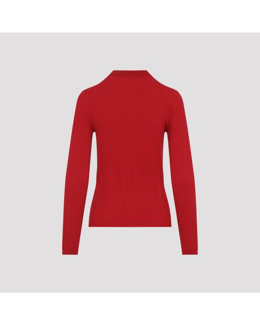 Prada Red Cotton Polo