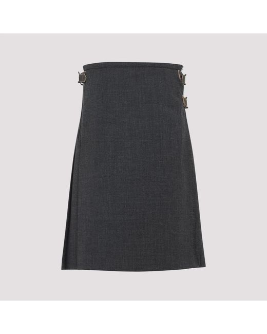 Prada Black Pleated Skirt