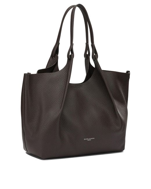 Gianni Chiarini Black Leather Shoulder Bags