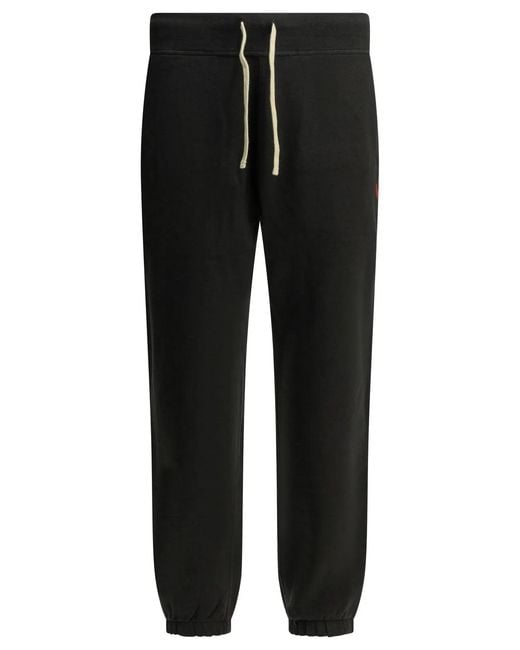 Polo Ralph Lauren Black "Rl" Athletic Pants for men