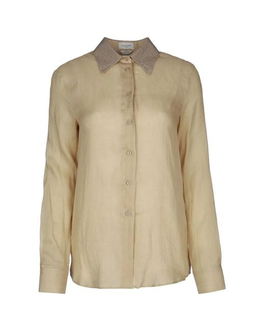 Jacob Cohen Natural L/S Shirt With Studs