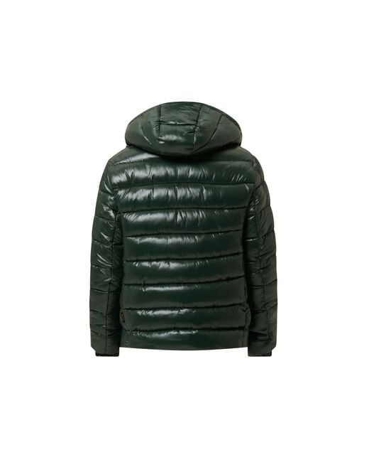 Save The Duck Green Puffer Jacket Florian for men