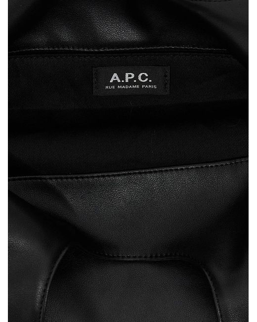A.P.C. Black 'Ninon' Small Shopping Bag