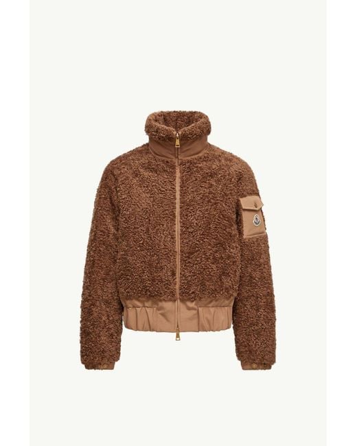 Moncler Brown Coligny Teddy Jacket