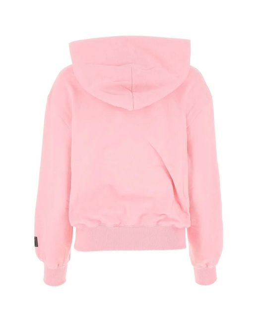 we11done Pink Cotton Sweatshirt