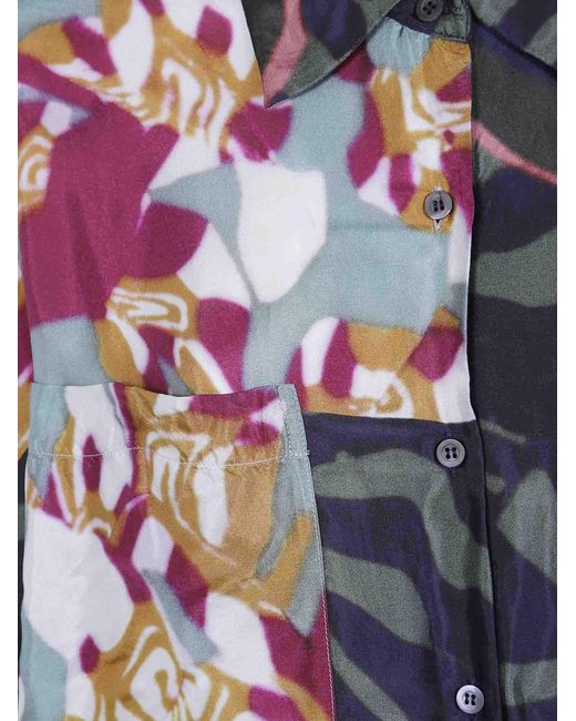 Dries Van Noten Blue "Casia" Fluid Twill Shirt