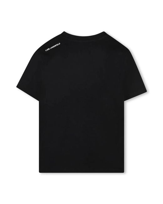 Karl Lagerfeld Black T-Shirt With Logo