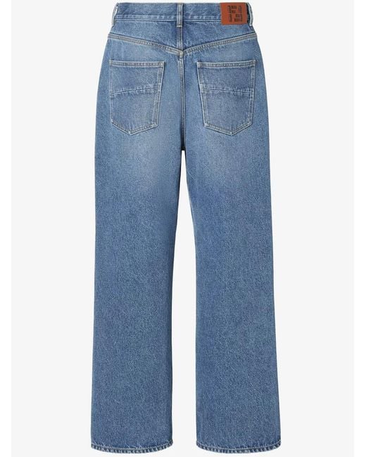 Fendi Blue Long Jeans for men