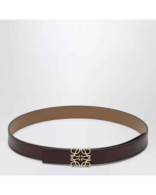 Loewe Brown Reversible Anagram Buckled Belt