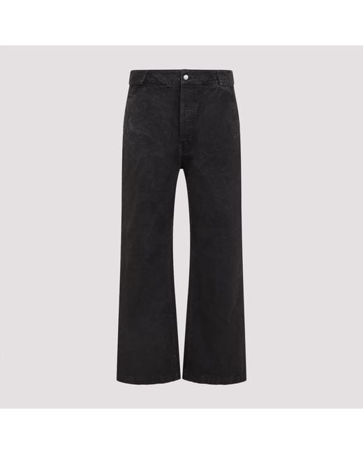 Fear Of God Black Washed Cotton 9Th Utility Pants for men