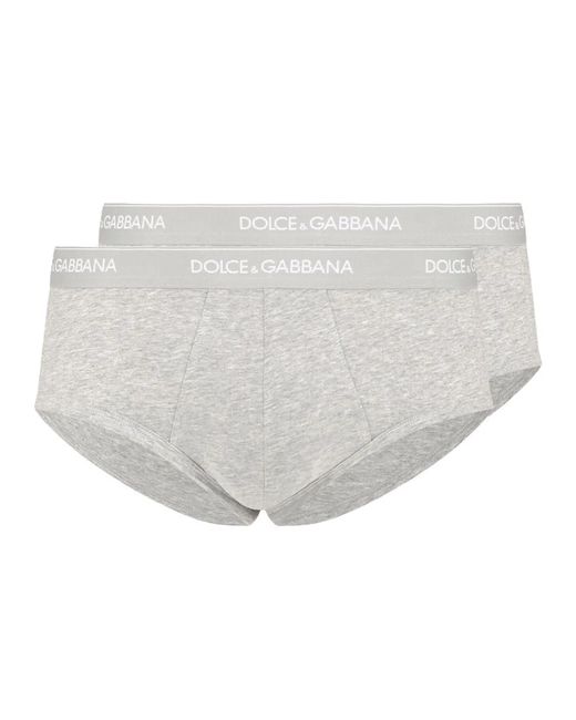 Dolce & Gabbana White Dolce & Gabbana Bi-Pack Briefs "Brando" for men
