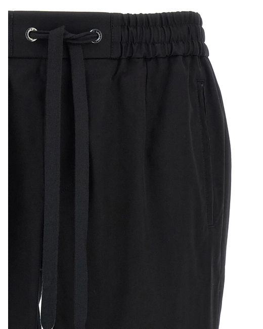 Dolce & Gabbana Black Dolce & Gabbana Logo Plaque Pants for men