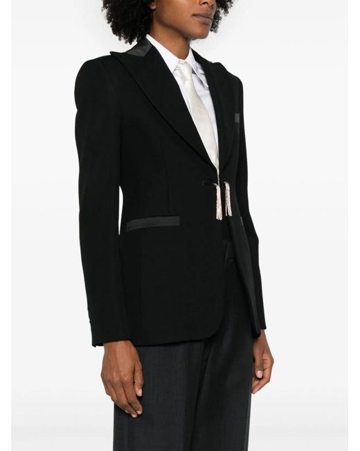 Max Mara Black Wool Single-Breasted Jacket