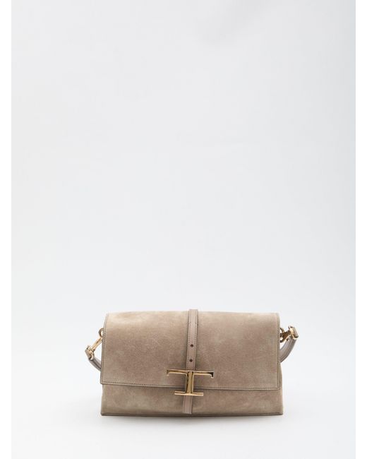 Tod's Natural T Timelss Flap Bag