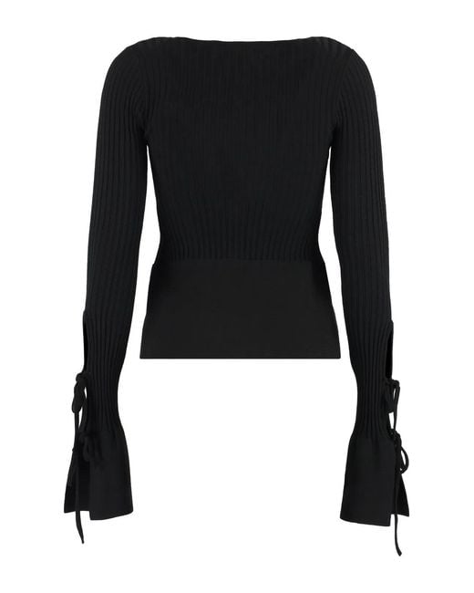 ANDREADAMO Black Andreadamo Long-Sleeve Top