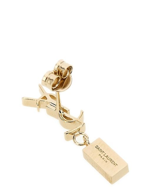 Saint Laurent Metallic 'Cassandre' Single Earrings
