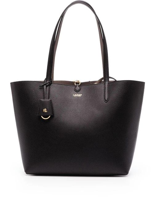 Ralph Lauren Black "Rvrsble Tote" Medium Tote Bag