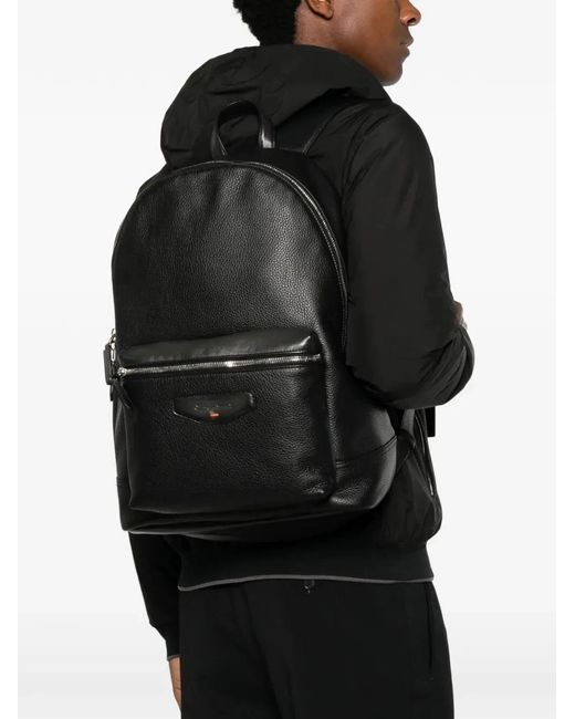 Santoni Black "New" Backpack for men