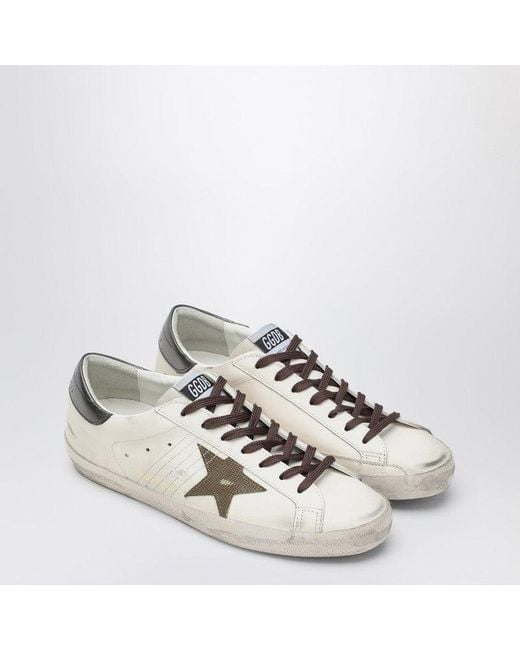 Golden Goose Deluxe Brand White Sneaker Super Star /Anthracite for men