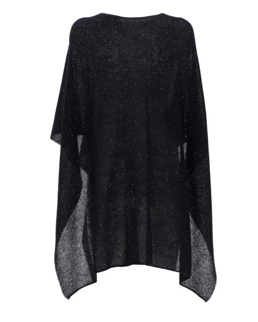 Fabiana Filippi Black Sequined Cape