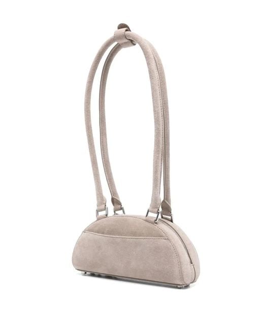 Self-Portrait White Suede Mini Shoulder Bag