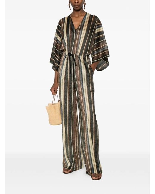 Siyu White Striped Long Jumpsuit