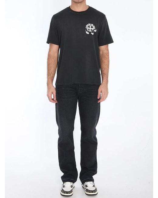 Amiri Black Music Record T-Shirt for men