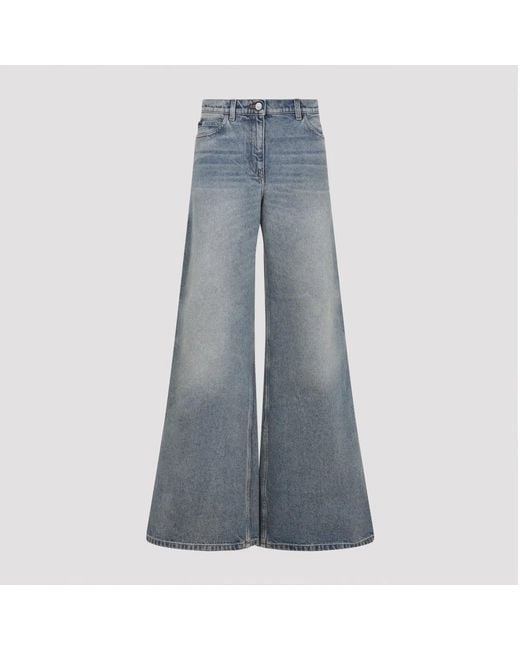 Courreges Blue Courregès Baggy Pants Hammer Denim