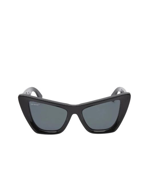Off-White c/o Virgil Abloh Black Edvard Arrow Logo Sunglasses