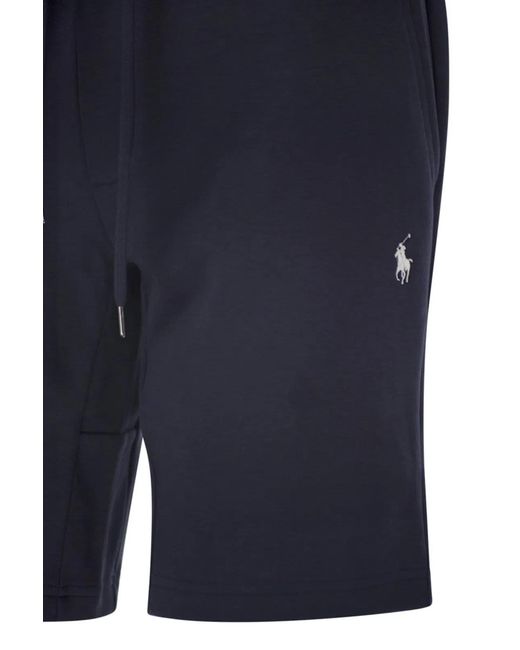 Polo Ralph Lauren Blue Double-Knit Shorts for men