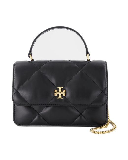Tory Burch Black Kira Diamond Mini Wallet On Chain for men