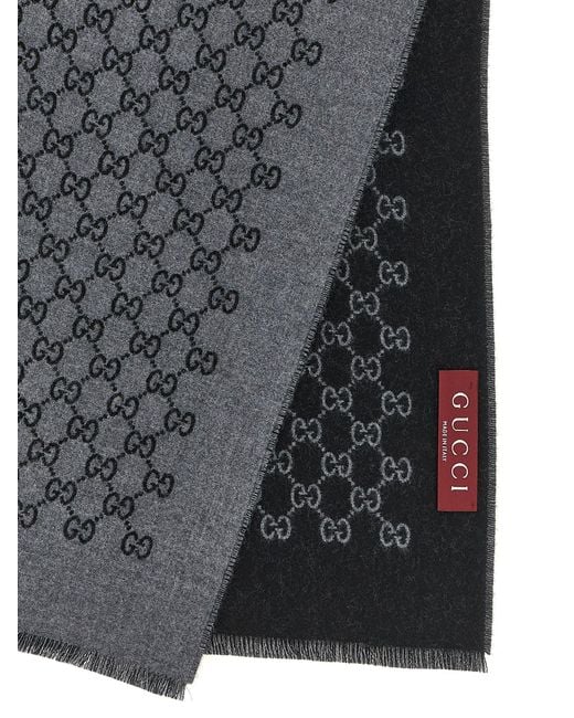 Gucci Gray 'Sogi' Scarf for men