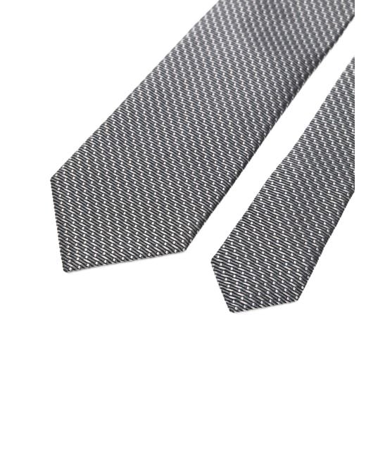 Boss White Silk Tie for men