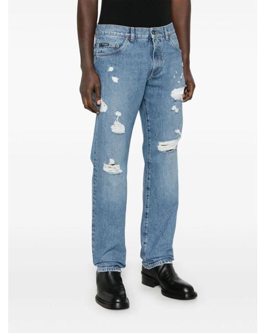 Dolce & Gabbana Blue Dolce & Gabbana Classic Jeans for men