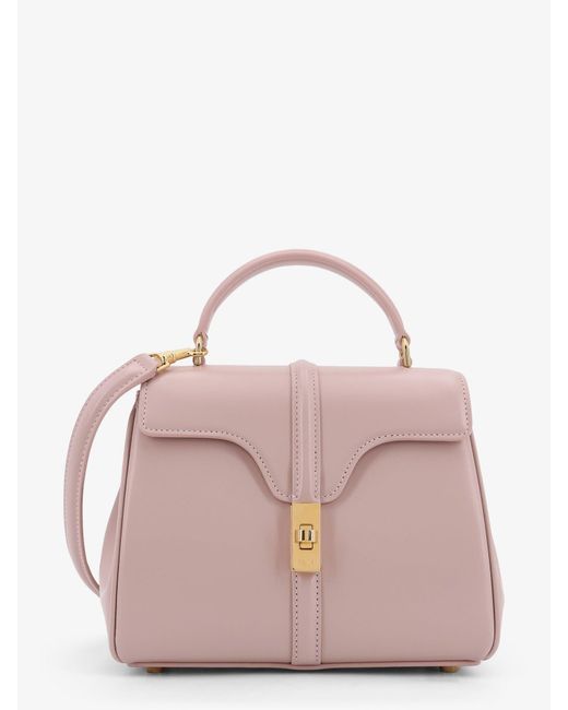 ショルダーバッグ・ポシェット Celine Mini 16 Leather Shoulder Bag 直営店買付 CELINE ミニ 16（セーズ） / サテンドカーフスキン