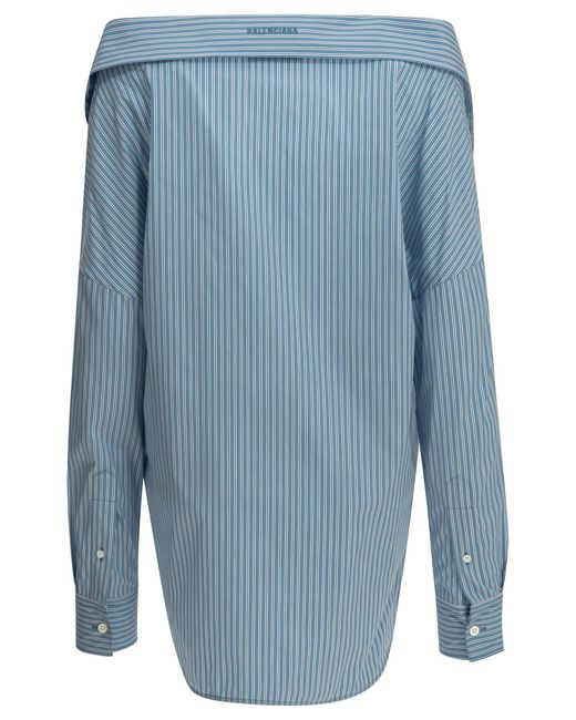 Balenciaga Blue "Stola" Casual Shirt
