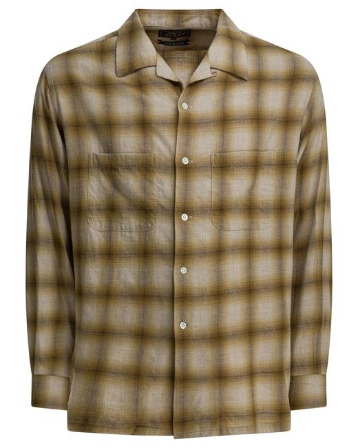 Beams Plus Green Cotton Wool Shirt for men