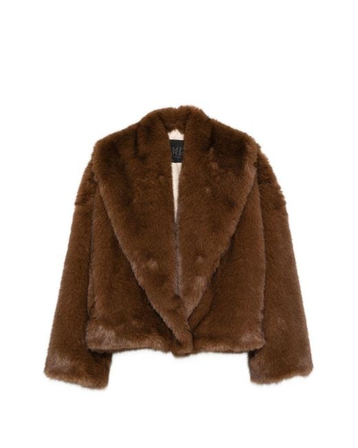 BB COUTURE Brown Farrah Faux Fur Jacket