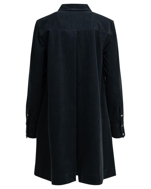Polo Ralph Lauren Black Cotton Short Shirtdress