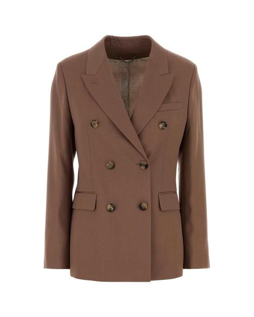 Golden Goose Deluxe Brand Brown Deluxe Brand Antiqued Wool Blazer