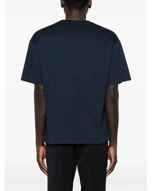 Saint Laurent Blue Loose-Fit T-Shirt for men