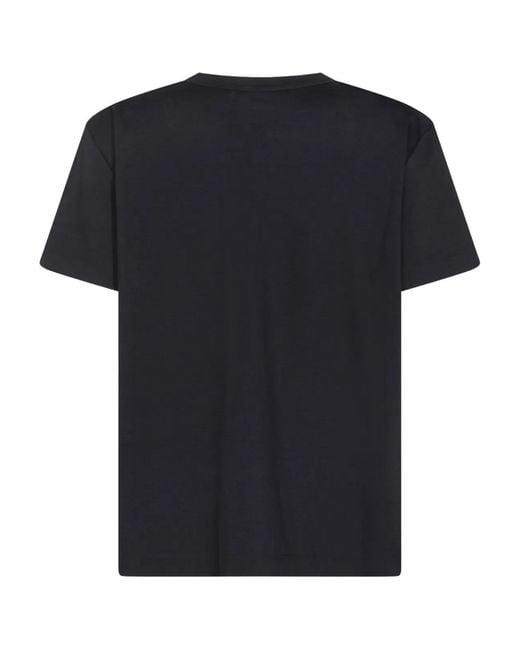 Fabiana Filippi Black Viscose Polyamide Elastane T-Shirt
