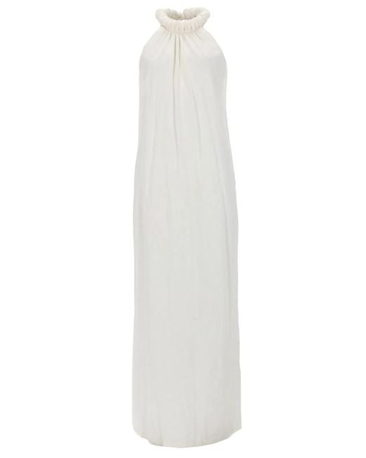 Nude White Abito Maxi